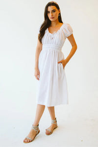 Trinity Nel Dress - White