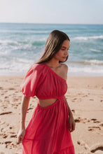 Load image into Gallery viewer, Brit Bom Comes in Waves Dress - Fuschia
