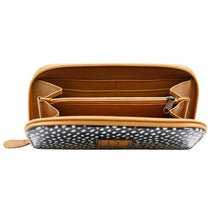 Load image into Gallery viewer, IY Wallet - Spotted Gold on White
