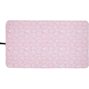 A Love Supreme Microfleece Towels - Floral Kingdom White on Pink