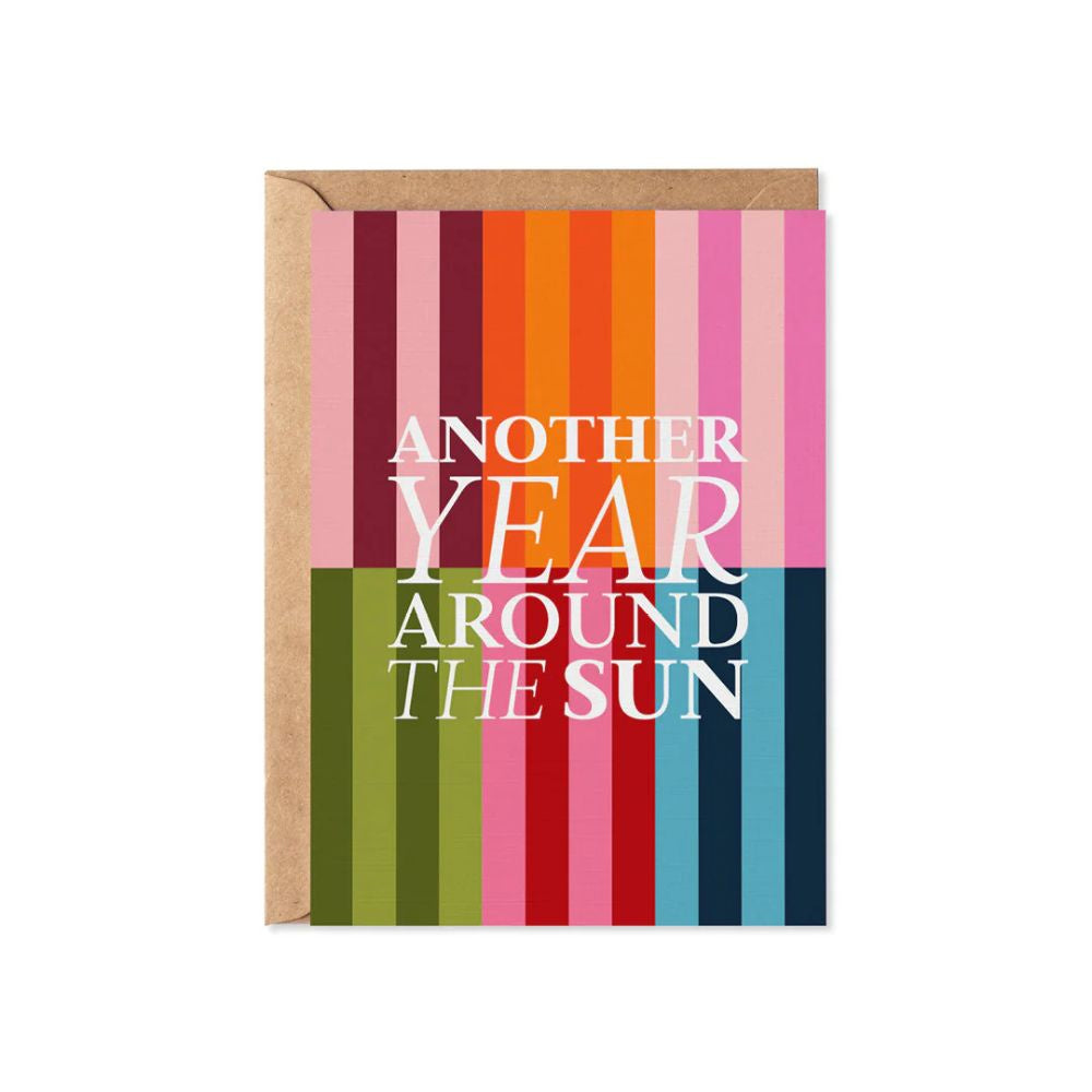 Birthday Card - Another year Around the Sun Multicolour
