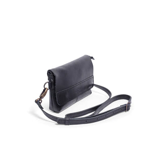 Antelo Alfi Leather Crossbody Bag - Black