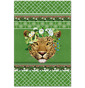 Macaroon Cotton Hand Towel Cape To Congo - Emerald Wreath