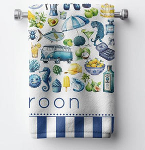 Macaroon Beach Towels - Summer Shuffle