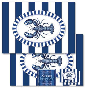 Macaroon Disposable Placemats - Sicilian Seaside