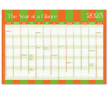 Load image into Gallery viewer, Macaroon 2025 Desk Calendar - Sun-soaked  Stripe
