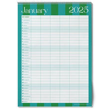 Load image into Gallery viewer, Macaroon A3 Hanging Family Planner 2025
