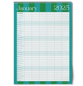 Macaroon A3 Hanging Family Planner 2025