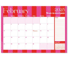 Load image into Gallery viewer, Macaroon 2025 Desk Calendar - Sun-soaked  Stripe
