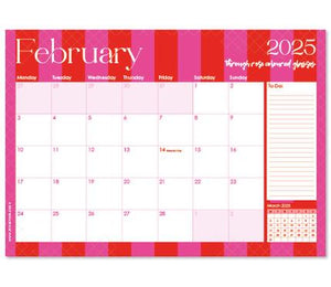 Macaroon 2025 Desk Calendar - Sun-soaked  Stripe