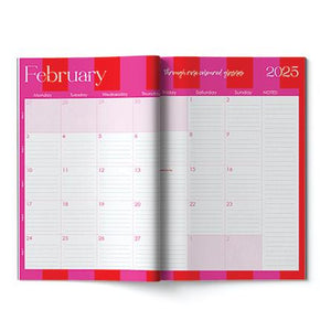 Macaroon A4 Monthly Planning Book - Lumo Leopard Red