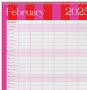 Macaroon A3 Hanging Family Planner 2025