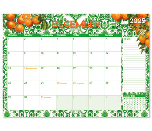 Macaroon 2025 Desk Calendar - Sicilian Citrus