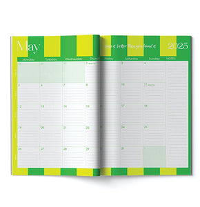 Macaroon A4 Monthly Planning Book - Sicilian Summer Lemon