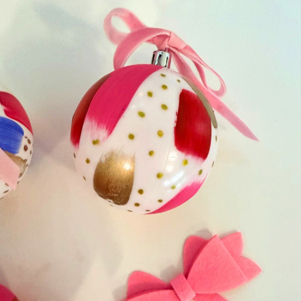 Hand-painted Christmas Baubles