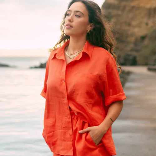 Elula Bazaruto Shirt - Tangerine