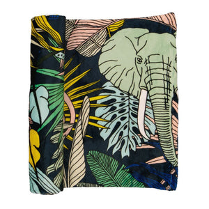 A Love Supreme Large Blanket - Wild at Heart Gunmetal Cool