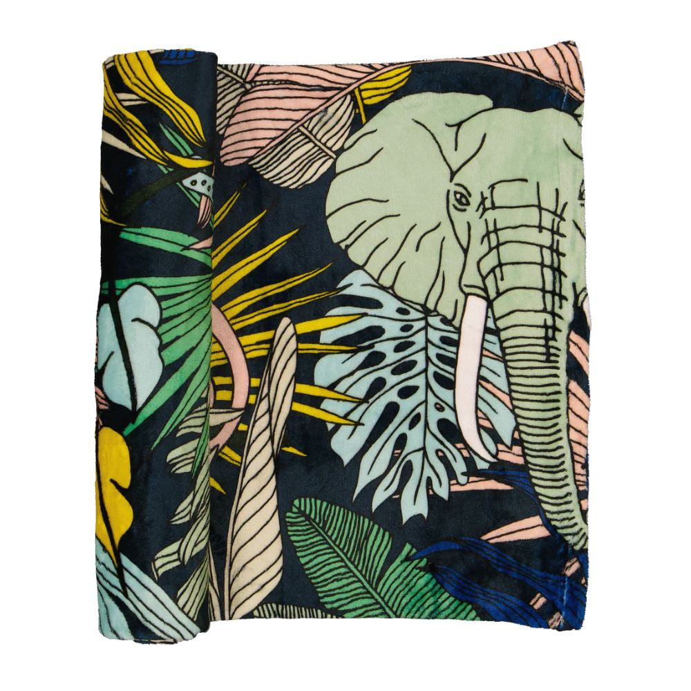 A Love Supreme Large Blanket - Wild at Heart Gunmetal Cool