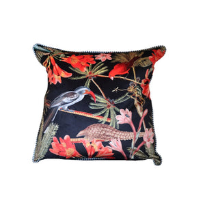H & H Poly(RPET) Black Pangolin Cushion Cover - 60x60