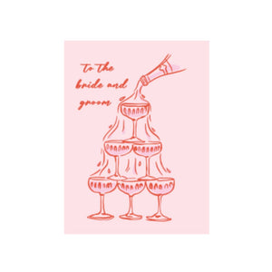 Studio Italiana Card - To The Bride & Groom Champagne