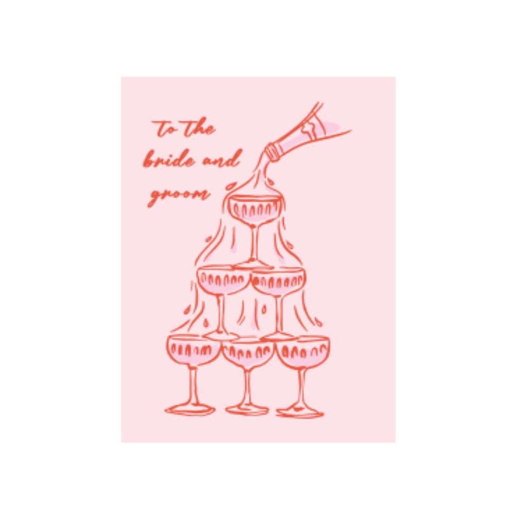 Studio Italiana Card - To The Bride & Groom Champagne