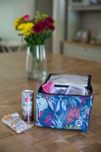 Load image into Gallery viewer, A Love Supreme Small Cooler Bag - Protea Blue on Gunmetal
