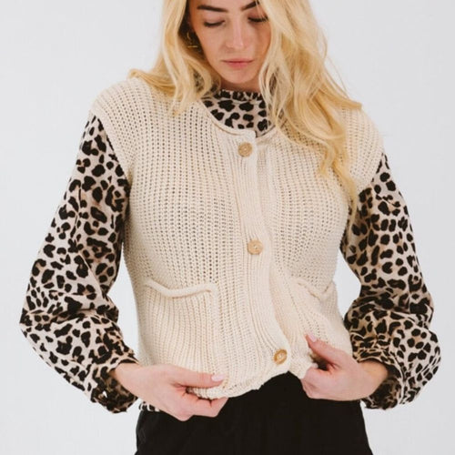 Trinity Coco Chunky Knit Gilet - Cream