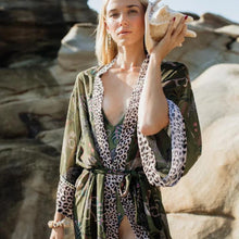 Load image into Gallery viewer, Rush Chiffon Beach Cover-up - Okavango Olive
