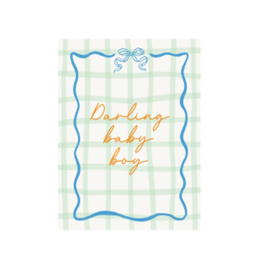 Studio Italiana Card - Darling Baby Boy