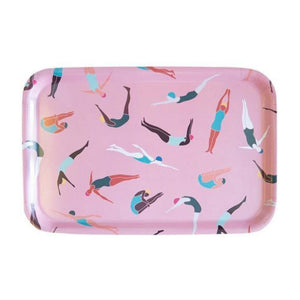A Love Supreme Melamine Dinner Tray - Freestyle Pink