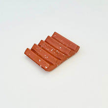 Load image into Gallery viewer, Terracotta soap dish with white specks on a light grey background

