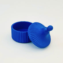 Load image into Gallery viewer, Blue yurt jar on a white background
