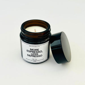 Black Soya Candle - More Espresso, Less Depresso