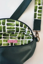 Load image into Gallery viewer, Emily &amp; Me Crossbody Bag - Green Watercolour
