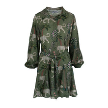 Load image into Gallery viewer, Rush Flare Dress - Okavango Olive
