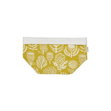Load image into Gallery viewer, A Love Supreme Fabric Pots Medium - Floral Kingdom White on Ochre

