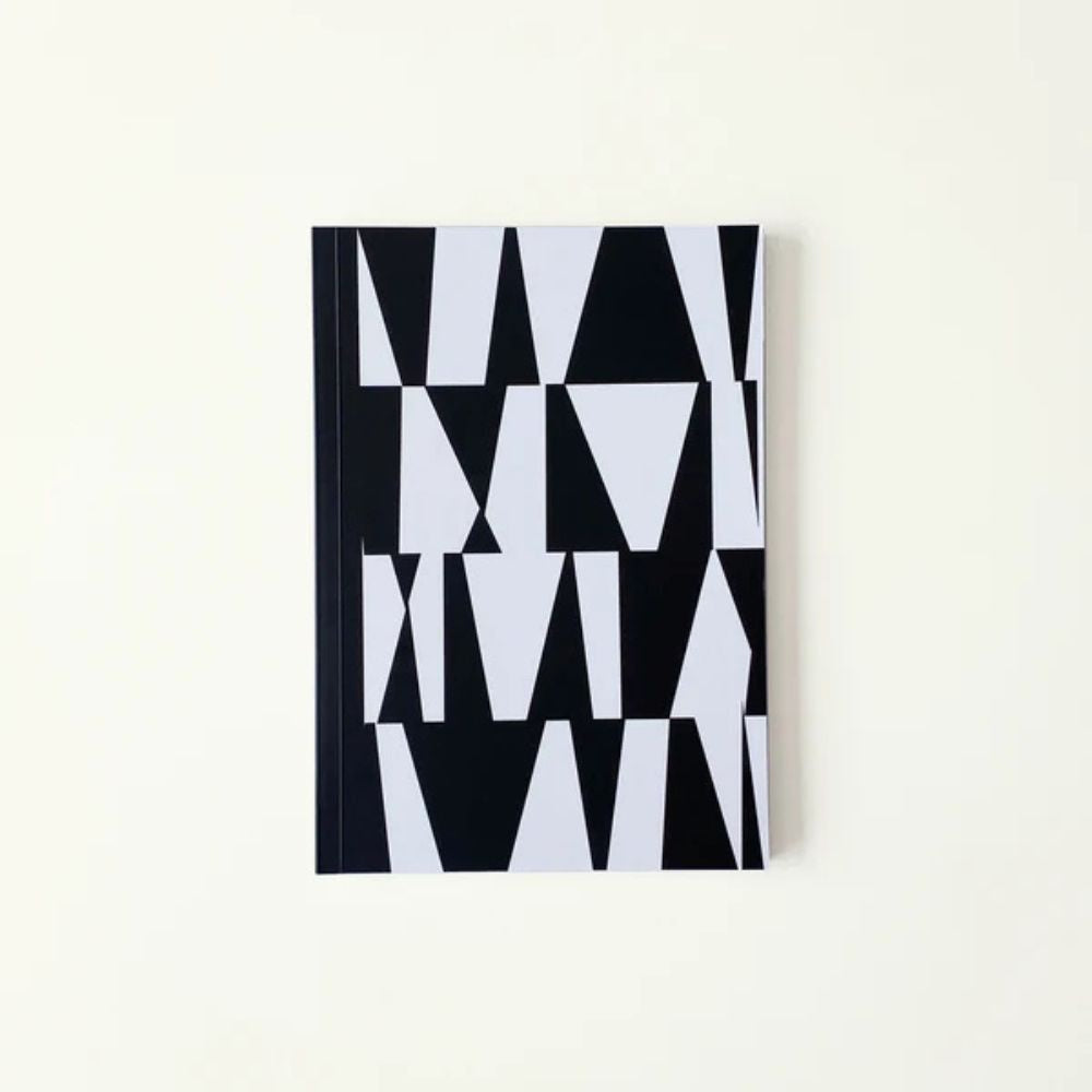 Tish & Shoo Notebook - Black & White Geo