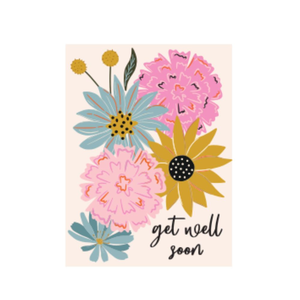 Studio Italiana Card - Get Well Soon Floral