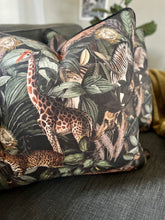 Load image into Gallery viewer, JW Designs Cushion Cover 60x60 - Jungle Black
