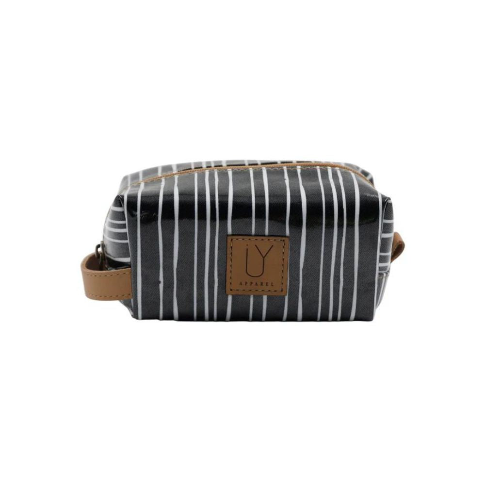 IY Cosmetic Bag - Stripe Black & White