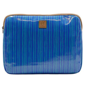 IY Laptop Sleeve Large - Stripe Aqua