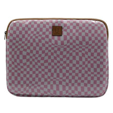 Load image into Gallery viewer, IY Laptop Sleeve Large - Warped Check Pink
