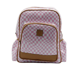 IY Satchel Bag - Warped Check Pink