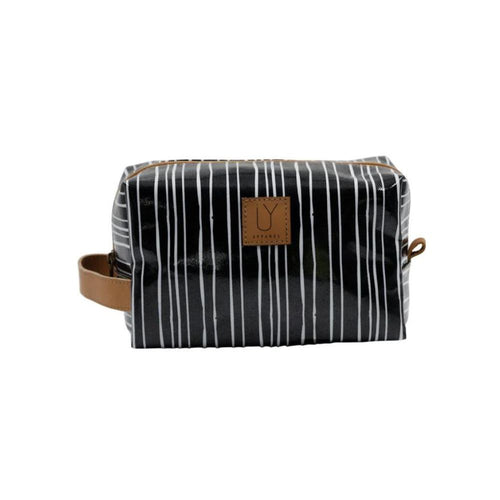 IY Soft Cosmetic Bag - Stripe Black & White