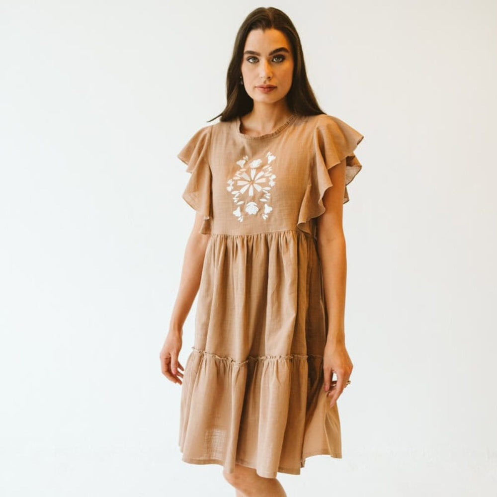 Trinity Katie Dress - Sand