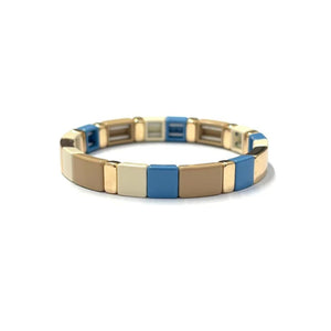 Kiki Collection Metal Bracelet - Wisp of Blue