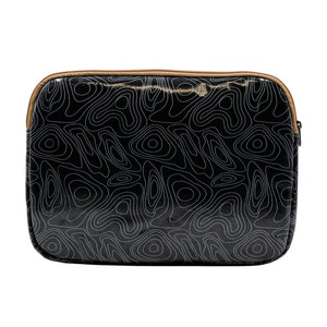 IY Laptop Sleeve Large - Crazy Contours Black & White