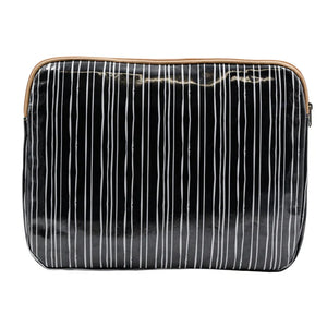 IY Laptop Sleeve Large - Stripe Black & White