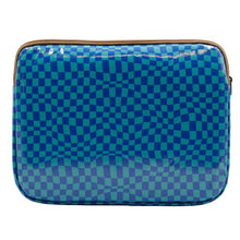 Load image into Gallery viewer, IY Laptop Sleeve Large - Warped Check Aqua
