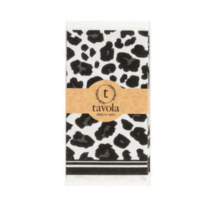 Tavola Slim Napkins - Leopard Black